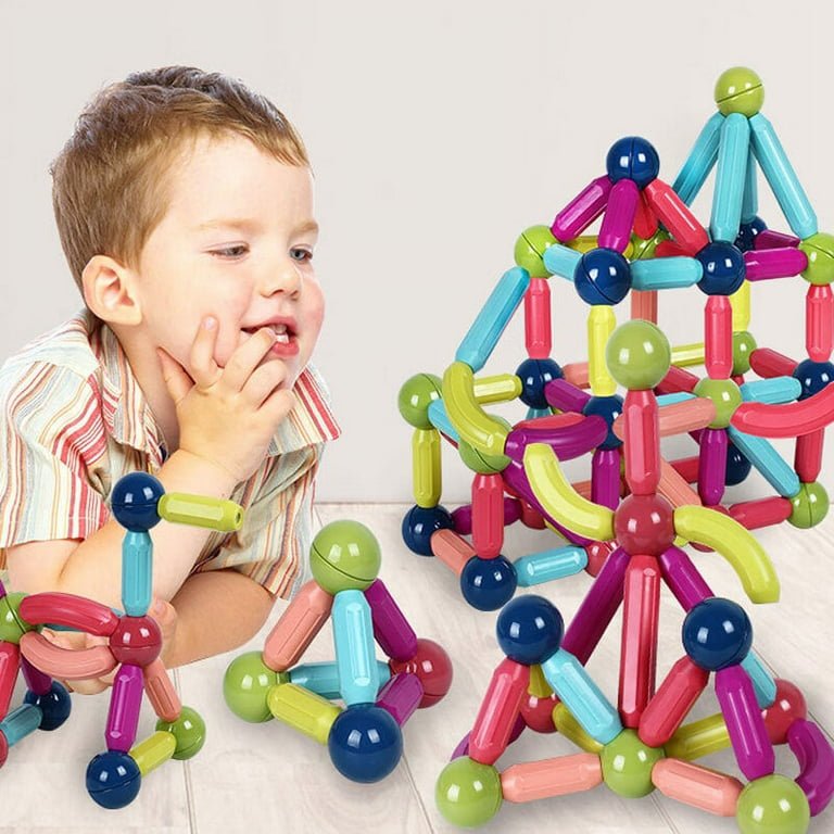 Magnetic Balls & Sticks Building Blocks – Spark Creativity & Early Engineering Fun!