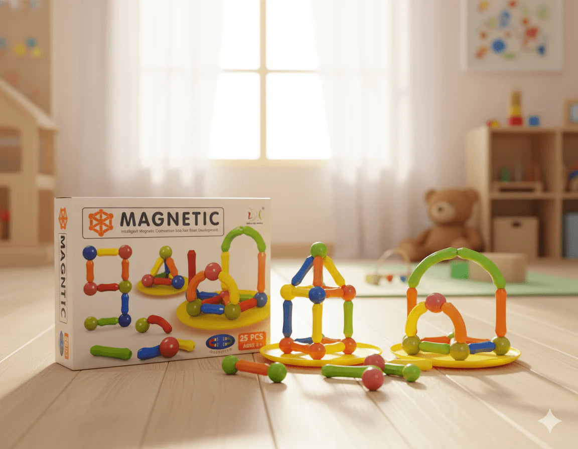 Magnetic Balls & Sticks Building Blocks – Spark Creativity & Early Engineering Fun!