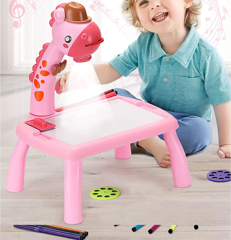 3 in 1 painting, drawing and writing LED Projector table for kids