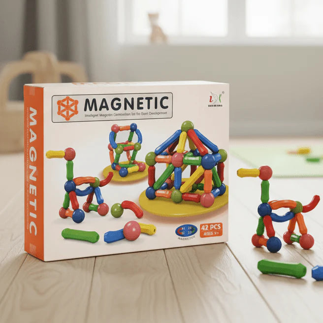 Magnetic Balls & Sticks Building Blocks – Spark Creativity & Early Engineering Fun!