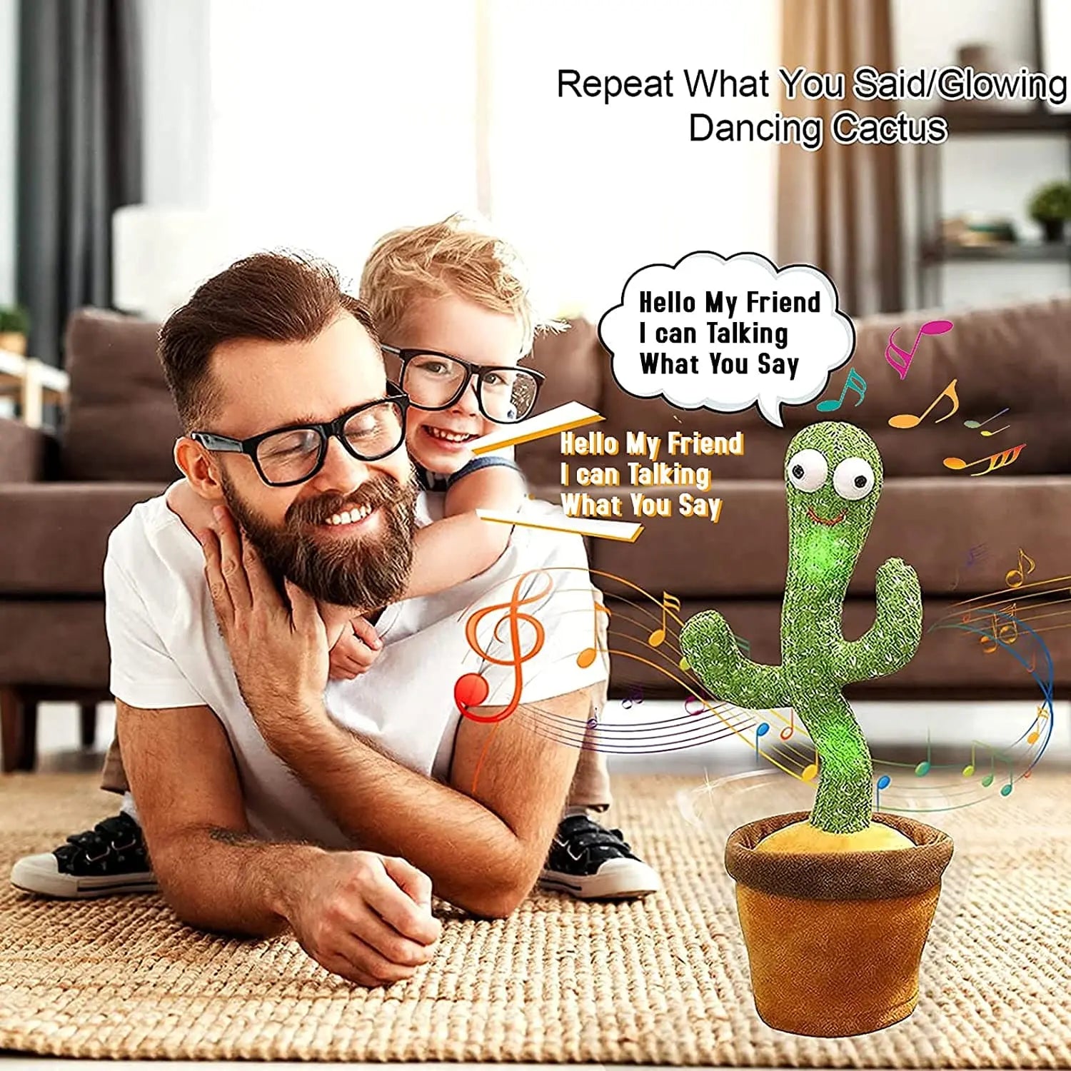 Talking Cactus Toy – The cactus that sings, dances, talks & glows!