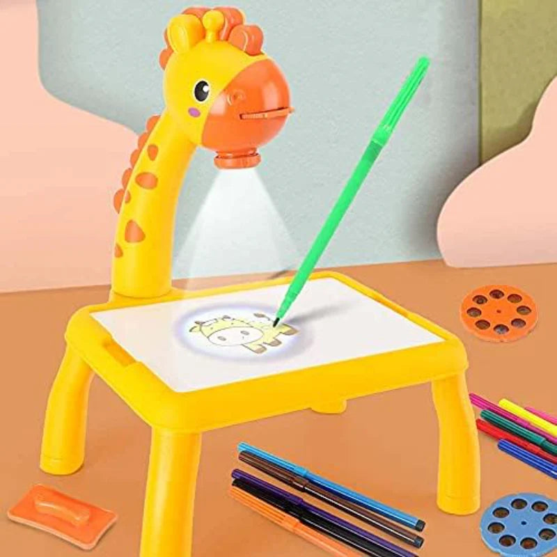 3 in 1 painting, drawing and writing LED Projector table for kids